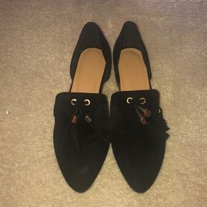 black suede shoes